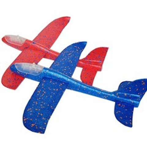 플라잉 에어글라이더 모형비행기 항공기 야외놀이, LED red