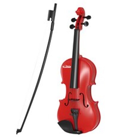 바이올린 선물 초보 악기 어린이 장난감, 빨간