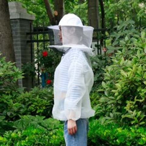 방충복 상의 말벌보호 벌초복 작업복 통기성좋은 방충보호복 모기장옷 양봉 낚시 해충 망사, 1개