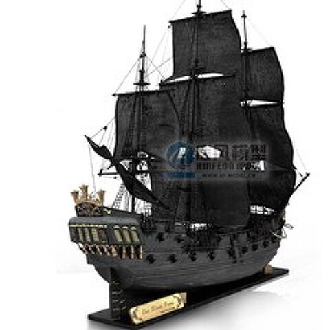 노브랜드 블랙펄 해적선 모형 프라모델 조립식 목조 DIY 키트, 1개