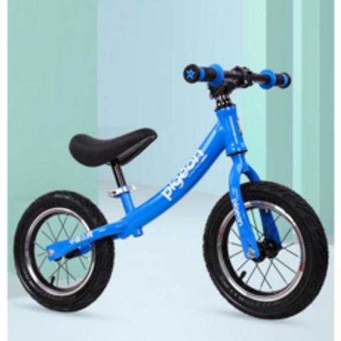 스포츠 12인치 밸런스 바이크 어린이 유아 자전거, 14인치(신장100~135cm), 블루