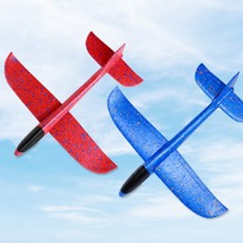 재미존 에어글라이더 스티로폼 비행기 나혼자산다(보급형) 글라이더, 블루