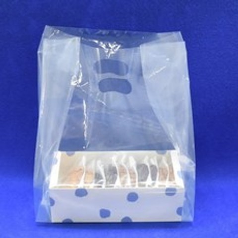 보름달비닐 투명 비닐쇼핑백-100매 인쇄가능(10 000장이상), 30(18)X40