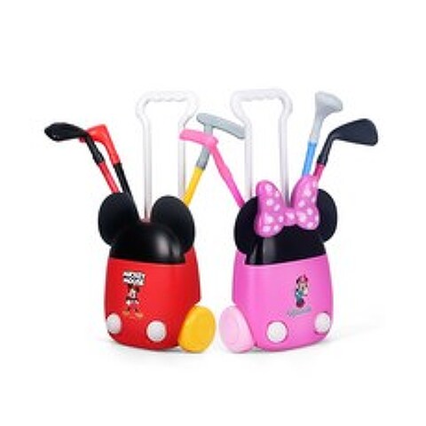 믹키 캐릭터 아동 골프장난감 세트 골프채놀이세트 유아동 블리어리 골프놀이 유아용 프로골프세트, 핑크