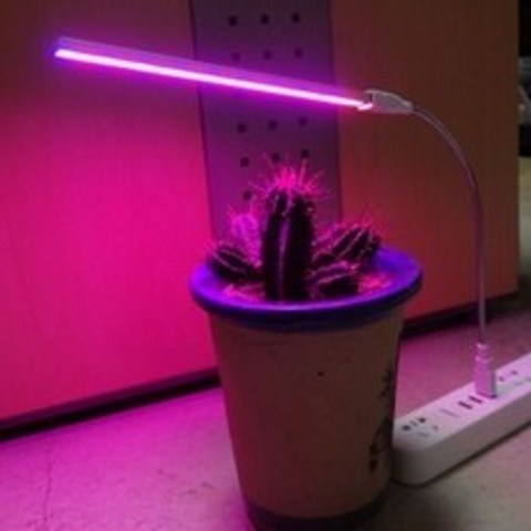 마켓_비바로드exLED USB 5v 전원 식물성장용 4.8W LED모듈 21cm 식물LED조명 식물키우기 식물성장LED조명 화초용조명 화초성장조명[부재시_문자요망], _좋은_미포함
