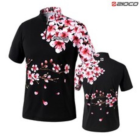 [지오코] ZST-1006/2006(벚꽃BL 블랙) 볼링티 고기능성 커스텀 단체 티셔츠 주문제작상품
