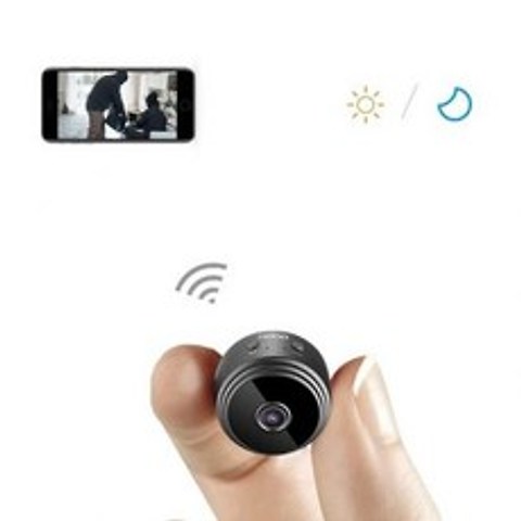 [해외] 미니 카메라 와이파이 소형, 검정 mini camera