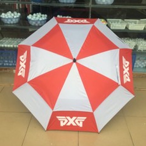 골프 우산 이중 자외선 차단 골프 우산 자동 방풍 우산, PXG 레드실버
