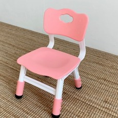 [이엘퍼니처] 영재 미끄럼방지 높이조절의자 기능성 어린이집의자 유치원의자, 핑크