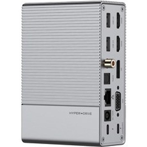 HyperDrive GEN2 USB C 18in-1 허브 삼중 디스플레이 MacBook ChromeBook 및 PC용 HDMI 4K60Hz USB 100W 고속 충전 범용 타, 단일옵션, 1