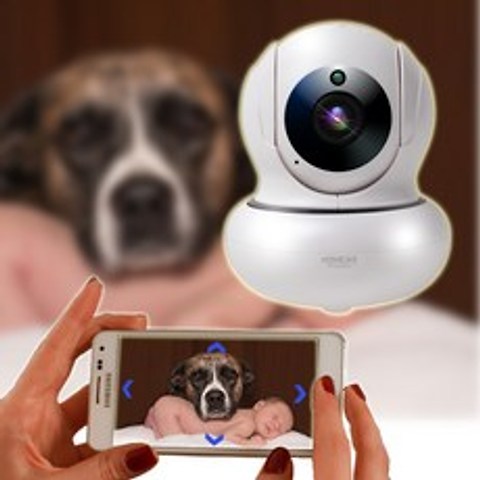오마주 가정용 반려견 강아지 CCTV 카메라 홈카3, 화이트, HC200K