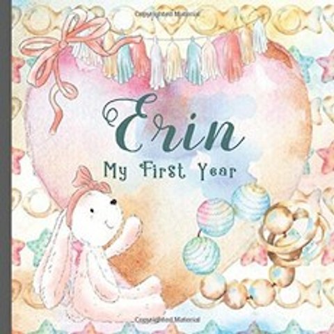 Erin :이 베이비 앨범과 메모리 북 및 첫 번째 마일스톤 저널로 아기의 1 주년을 기록하고 축하하세요, 단일옵션