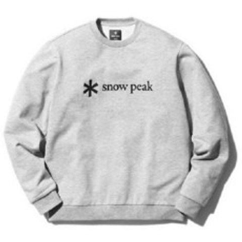 스노우피크 snow peak Printed Logo Sweat Pullover SPSSW21SU00203 MGrey M 사이즈 아웃도어 스웨트 맨즈