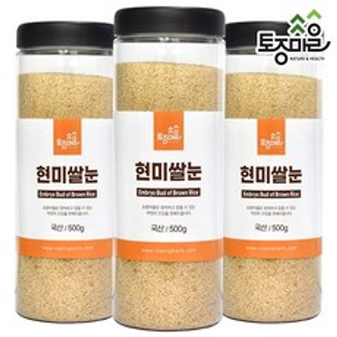 (주)토종마을 국산 현미쌀눈 500g, 3개