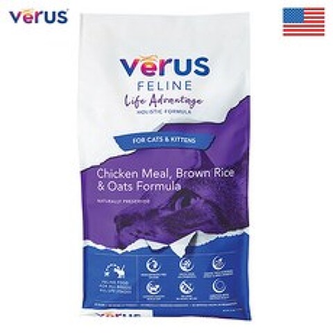 베루스 고양이 사료 페라인 라이프 어드밴티지 Verus Pet Foods Cat(EU인증미국생산 고양이신장건강/저염도/다묘가정/전 연령대/기호성/요로계 염증/면역력증강/ 관절), 1.8kg