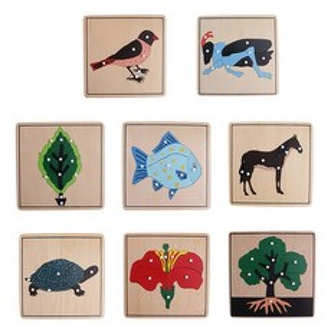 STK 합판 8 동물 식물 모양 퍼즐 아이 어린이 조기 교육 장난감, 1개