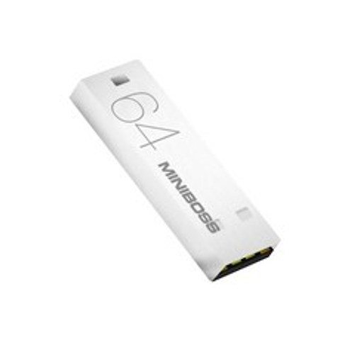 미니보스 USB메모리 카드 스틱형 메모리 사무용USB, 화이트, 64GB