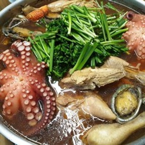 쿡북 보양 해신탕세트 (문어 전복 생닭 조개 새우), 1팩
