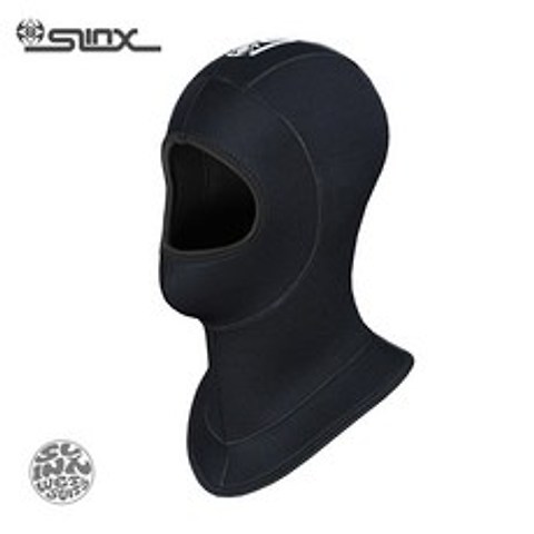 SLINX 1308 5mm 네오프렌 방수 스쿠버 다이빙 모자 장비 스피어 낚시 낚시 스노클링 수영 목 풀 페이스 마스크 후드 캡|scuba diving hat|diving ha, 1개, 1127 3mm size L