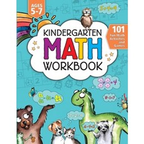 (영문도서) Kindergarten Math Activity Workbook: 101 Fun Math Activities and Games - Addition and Subtraction C... Paperback, Kids Activity Publishing, English, 9781946525260