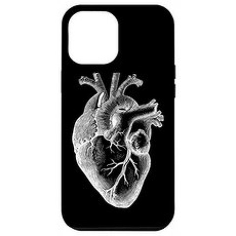 iPhone 12 Pro Max Anatomical Human Heart 의사 선물 심장 해부학 케이스, 단일옵션