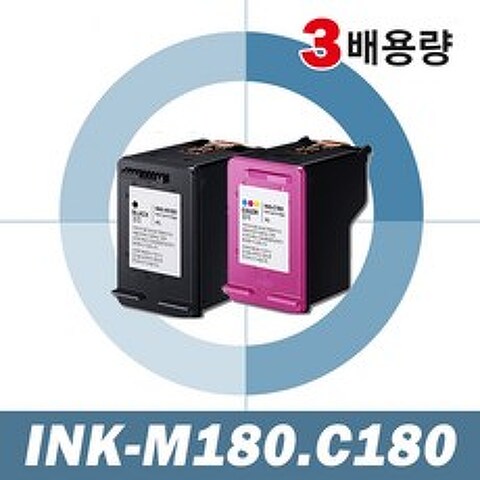 디오토너 삼성 INK-M180 C180 SL-J1660 SL-J1770FW 호환잉크, 1개, INK-M180 검정 3배용량