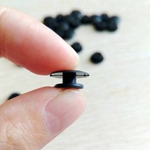 크록스 지비츠 꼬다리 검정 지비츠 재료 꽁다리 10개 1묶음 지비츠 DIY, 블랙 지비츠(10개)