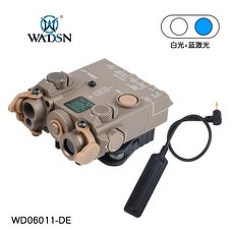 표적지시기 WADSN DBAL-A2 PEQ-15 WD6012, F.샌드블루 레이저+화이트레이