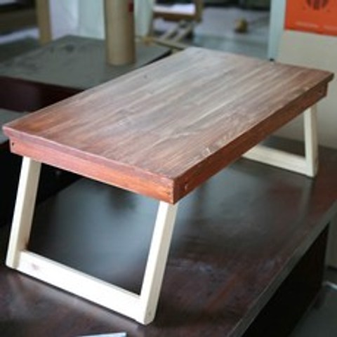 미가데코 소나무 접이식테이블 만들기반제품 캠핑테이블 베드테이블, natural wood