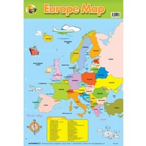EUROPE MAP(벽보), 알파베토