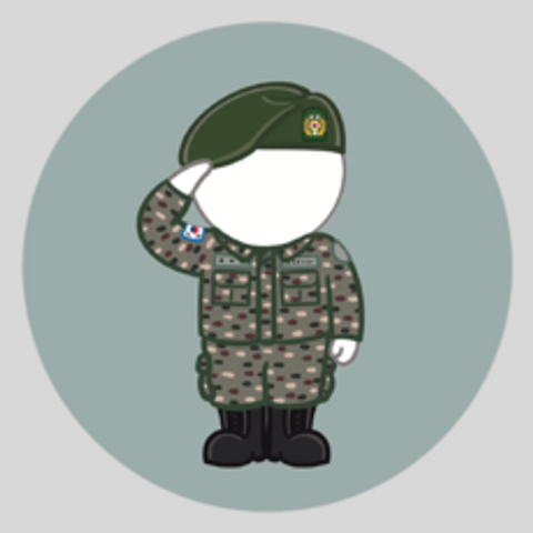군인 스티커 001 대한민국 육군 병사