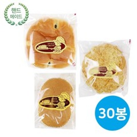 나라브래드 제과점빵 소보루빵+완두앙금빵+카스테라, 30개, 80g