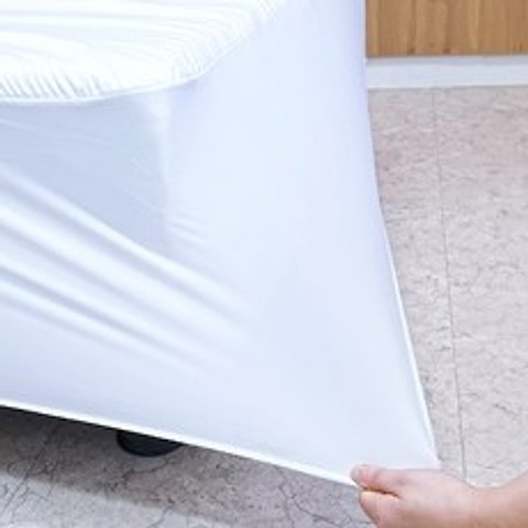 매트리스 방수커버 침대커버, (100cmX200cm) S 싱글, [단품], 01 베이직 화이트
