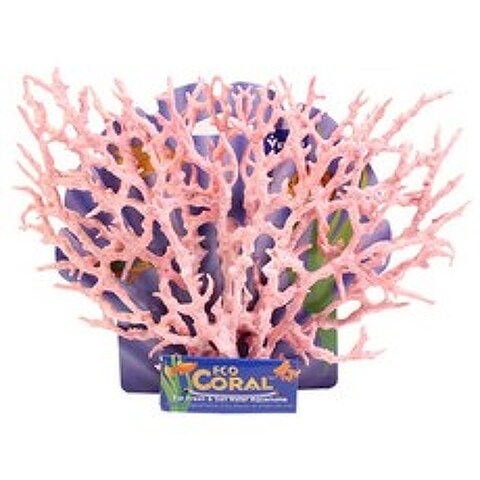 아마존피쉬 인조시판 핑크 - 대 산호 어항장식