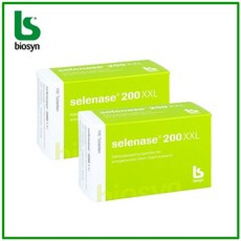 [당일 출발] [면역력증강] 독일 비오신 셀레나제 Selenase 200 XXL 셀레늄 건강식품 100정 x2통 부모님선물