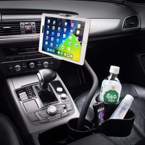 제노믹스 차량용 3in1컵홀더 자바라 테블릿PC/스마트폰 거치대 XKG-CP3000, M(35cm)