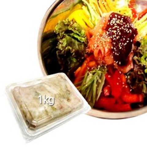 [피쉬앤] 국내산 자연산 광어 회무침용 슬라이스 1kg 냉동보관 회무침 회덮밥 물회, 1개