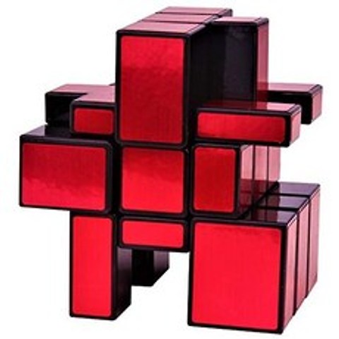 M_5B5 어린이 및 성인용 미러 큐브 3x3x3 스피드 퍼즐 은색 빨간색 I_B9A 두뇌게임