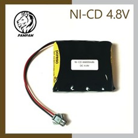 PORESO 4.8V AA 600mAh JST-2P 니카드 Ni-CD RC카 배터리