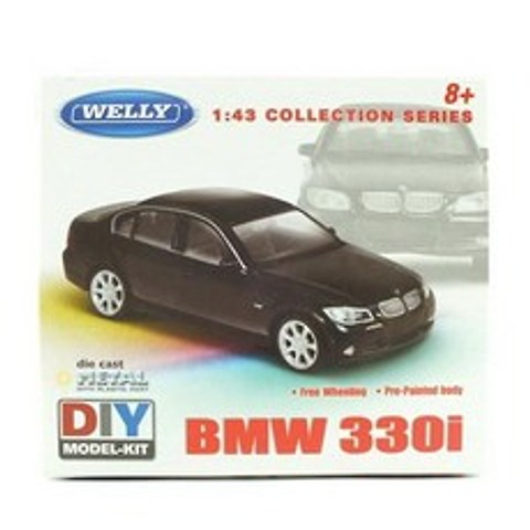 [WELLY] WELLY BMW 330i 조립킷 (WE540111BL) 금속조립모형 레프리카 프라모델 금속조립모형 다이캐스트 완구, 빠른출고요청[1]_EUM