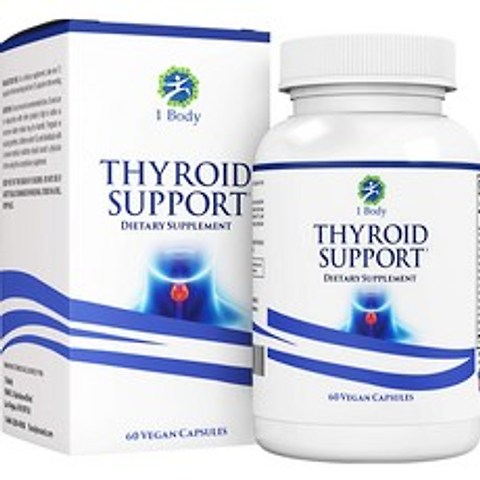 Thyroid Support 요오드 갑상선 에너지 포커스 포뮬러 채식 및 비 GMO 비타민 B12 복합체 아연 셀레늄 아슈와간다 구리 갑상선 호르몬 기능 지원, 60 정