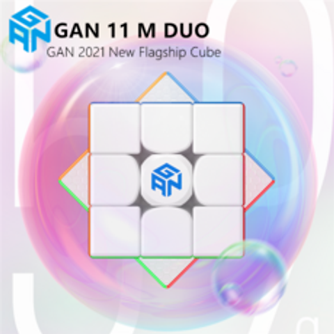 새로운 GAN 11 M 듀오 마그네틱 매직 스피드 큐브 Stickerless GAN11M 듀오 자석 퍼즐 큐브 GAN11 M 듀오 교육 완구 어린이를위한|Magic Cubes|, 1개, gan 11 m duo, 단일