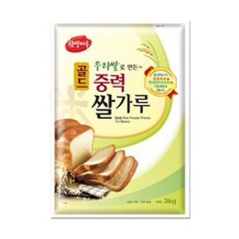 [대두식품] 골드중력쌀가루_국산 3kg, 1세트, 상세설명 참조