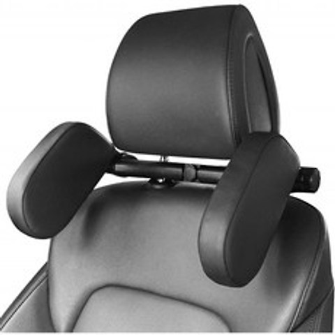 HEAPANY 카시트 헤드레스트 베개 360° 조절 가능한 카시트 헤드넥 지지 휴게 쿠션 어린이용 여행용 카 수면 베개-블랙: 아기, 단일옵션