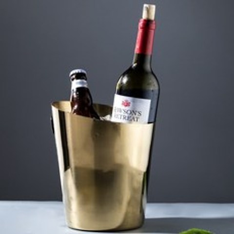 스테인레스 와인 칠링 아이스 얼음 통 버킷 바스켓, 디자인 2