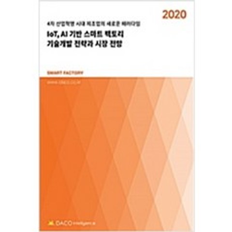 (새책) 2020 IoT AI 기반 스마트 팩토리 기술개발 전략과 시장 전망