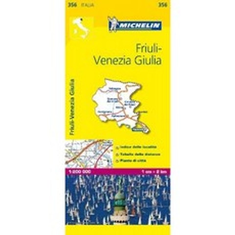 Friuli Venezia Giulia-Michelin Local Map 356 : Map (Michelin Local Maps 356), 단일옵션