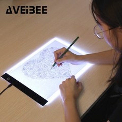원래 디지털 태블릿 A4 LED 그래픽 아티스트 얇은 아트 스텐실 드로잉 보드 라이트 박스 트레이싱 테이블 패드 복사 용 3 레벨