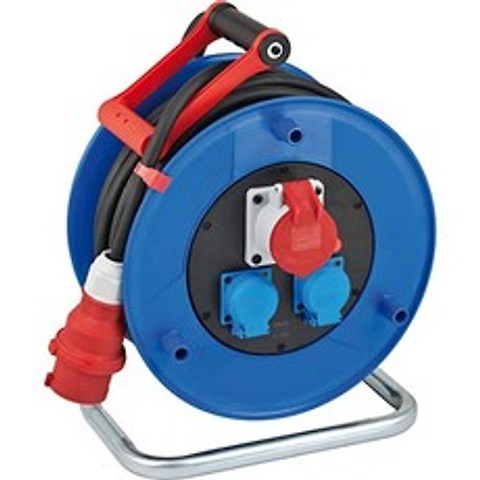 [독일] 1324469 Brennenstuhl Garant CEE 1 IP44 Industrial / Construction Site Cable Reel (30 m Cable in, 단일옵션