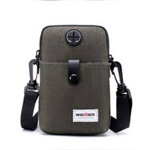 남자 휴대 전화 포켓 다기능 레저 한 숄더 대각선 야외 스포츠 작은 가방, 기본